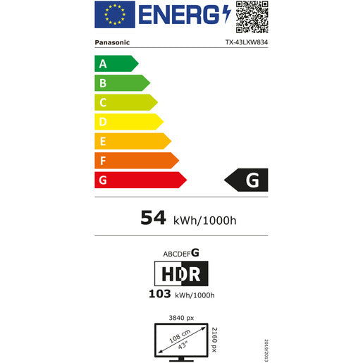Panasonic Fernseher 43 Zoll 4K TV, HDR Android TX-43LXW834 Panasonic Fernseher 43 Zoll 4K TV, HDR Android TX-43LXW834